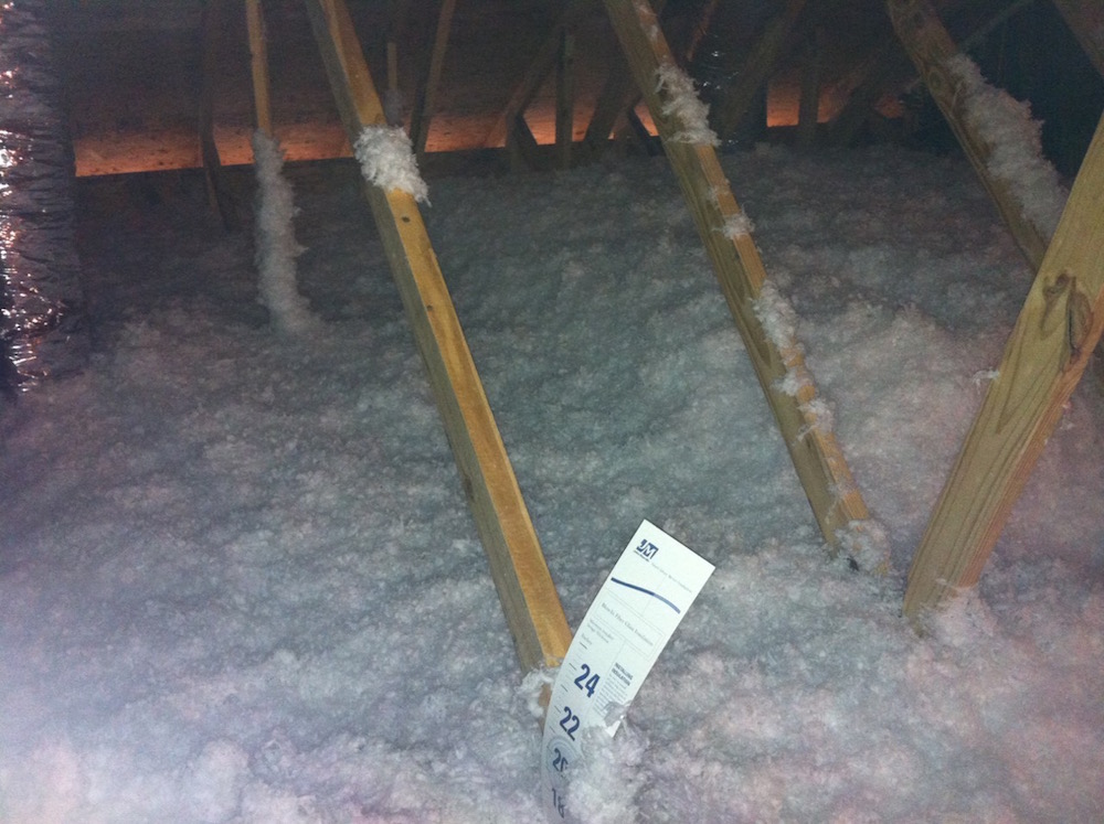 Attic Insulation Depth Chart