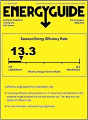 Seer Rating Chart