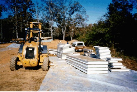 SIP House Construction, Panels Delivered