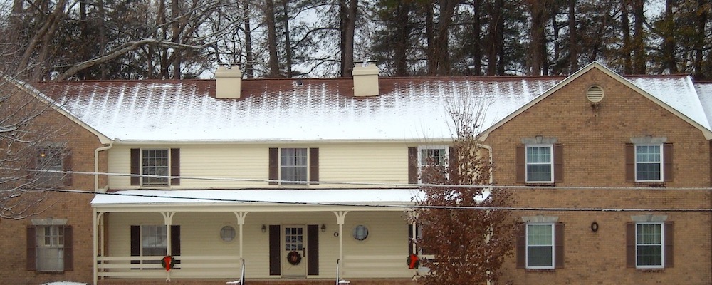 Snow Melting On Roof Because Of Excessive Heat Loss To Attic
