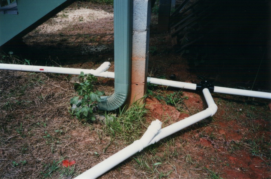 Construction of a branched drain greywater system: diverter valve and cleanouts