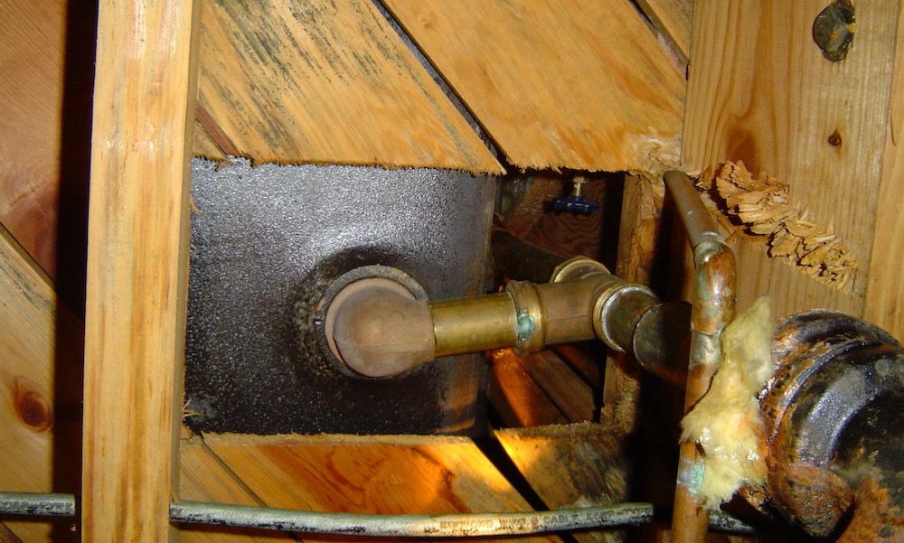 Hole May Be The Biggest Air Leakage, Shower Drain Leaks Into Basement