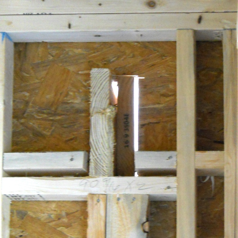 A beam pocket like this creates a thermal bridge as well as the potential for air and water leakage.