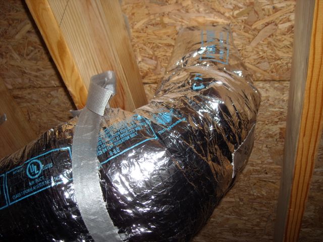 Duct boots should be insulated completely