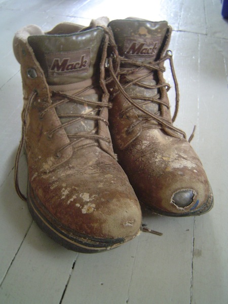 The old boots from my homebuilding days