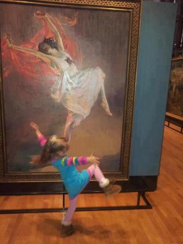 Facebook Little Girl Dancing With Art