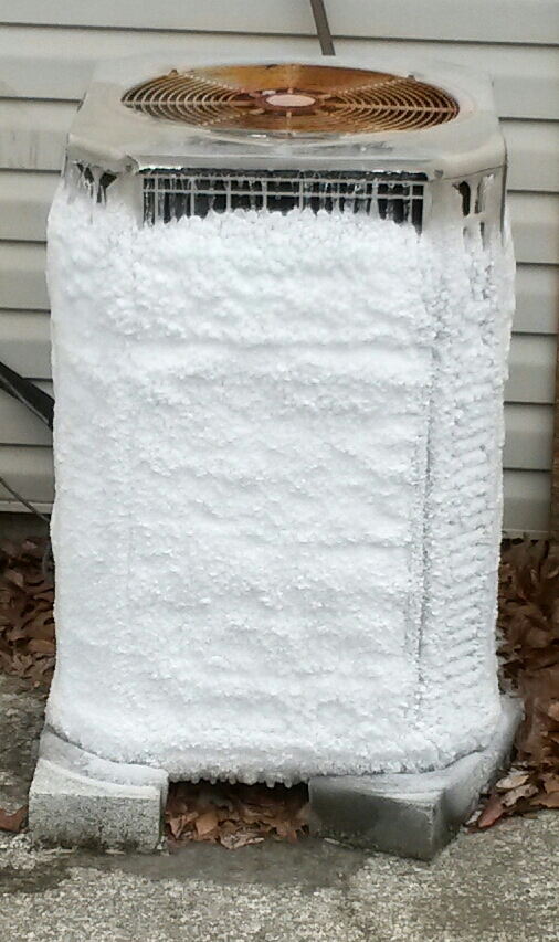 Heat-pump-hvac-frozen-outdoor-unit-winter-kentucky