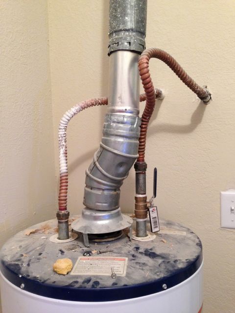Water Heater Combustion Safety Flue Pipe Exhaust In House