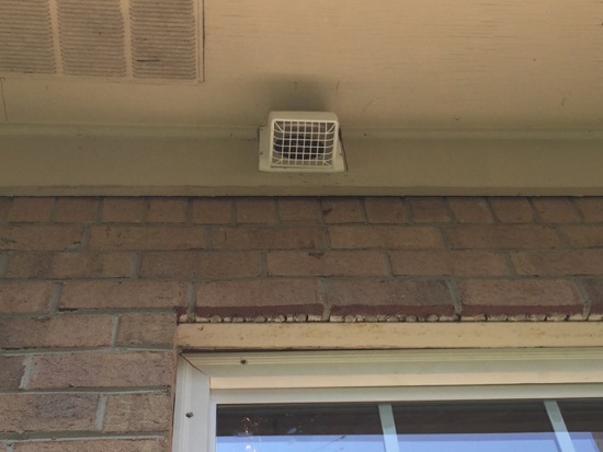 The exterior wall cap for my new bathroom exhaust fan