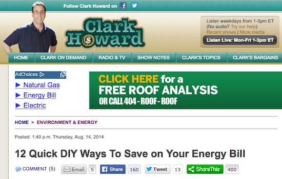 Clark Howard Diy Ways Save Energy Bill