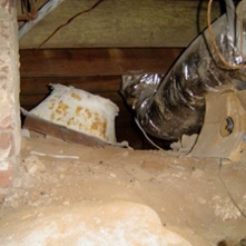 Crawl Space Duct System Moisture Mold Nasty Iaq