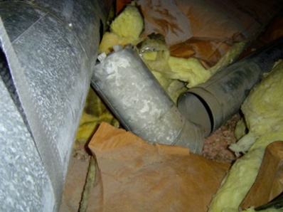 Disconnected Hard Pipe Duct