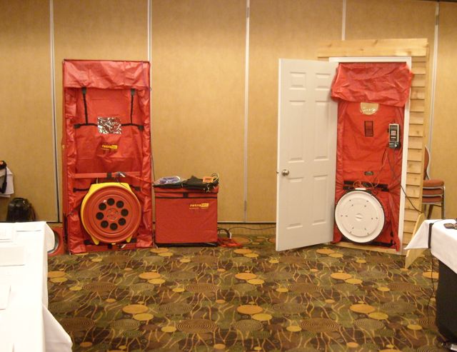 Our 2 Blower Door Setup, With One Minneapolis And One Retrotec System
