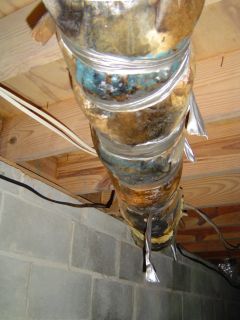 Hvac Duct Insulation Paper Faced Condensation Crawl Space