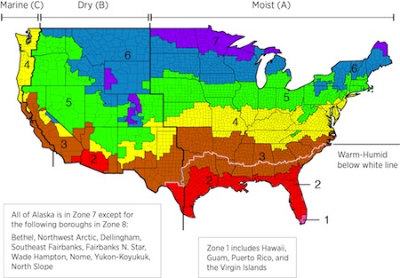 The 2003 To 2018 IECC Climate Zone Map