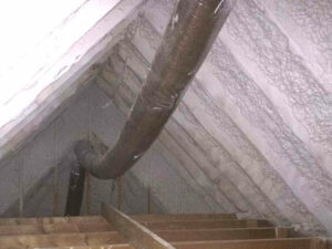 New home installation with sagging flex duct