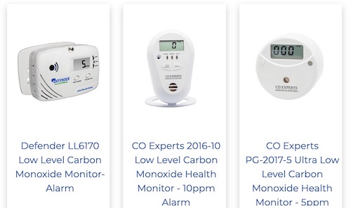 Low level carbon monoxide monitors at TruTech Tools