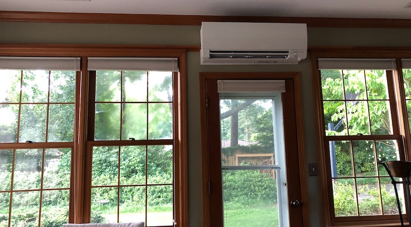 Ductless mini-split heat pump