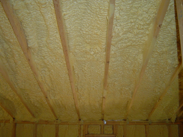 Closed-cell spray foam insulation is one of the safest ways to insulate the top of the house