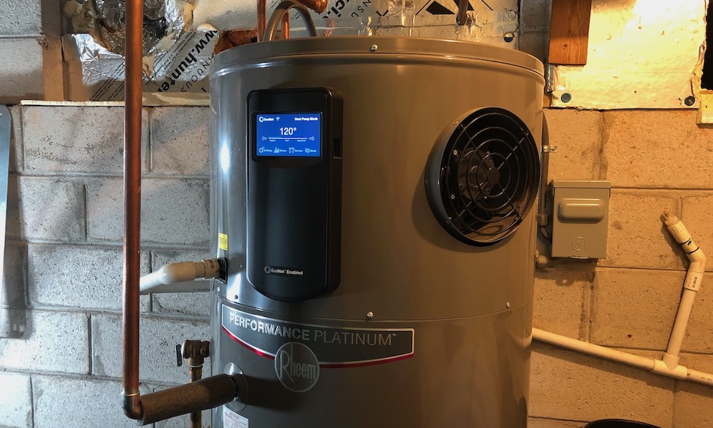 Living With A Heat Pump Water Heater, Basement Water Heater Cost 40 Gallon