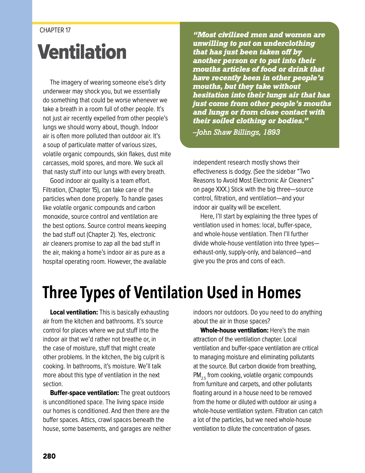 Book ventilation chapter first page