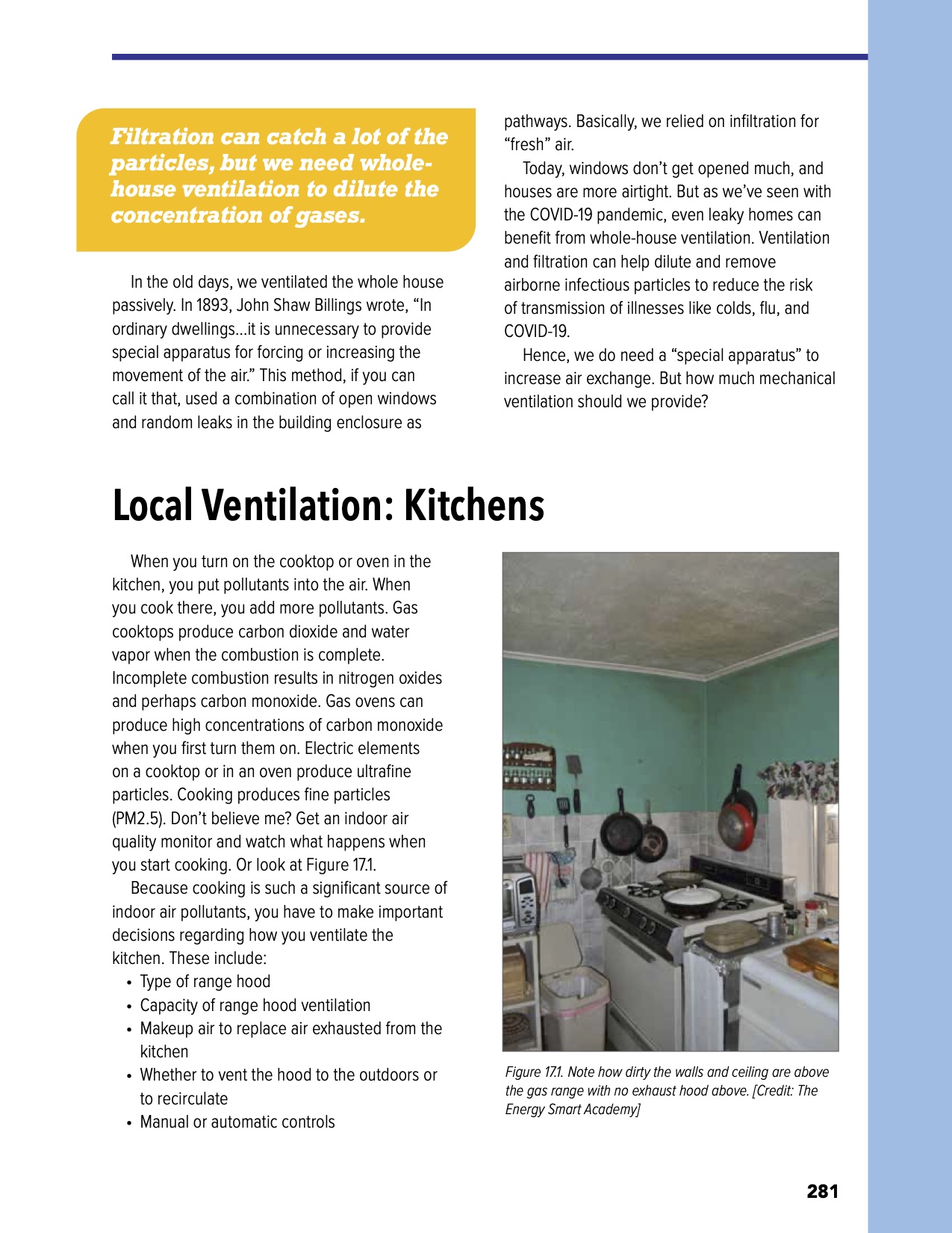 The second page of ventilation chapter in A House Needs to Breathe...Or Does It?