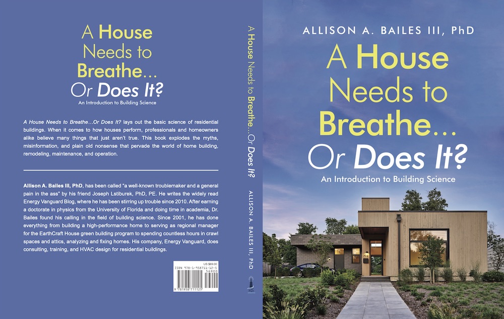 The cover for the book, A House Needs to Breathe...Or Does It?