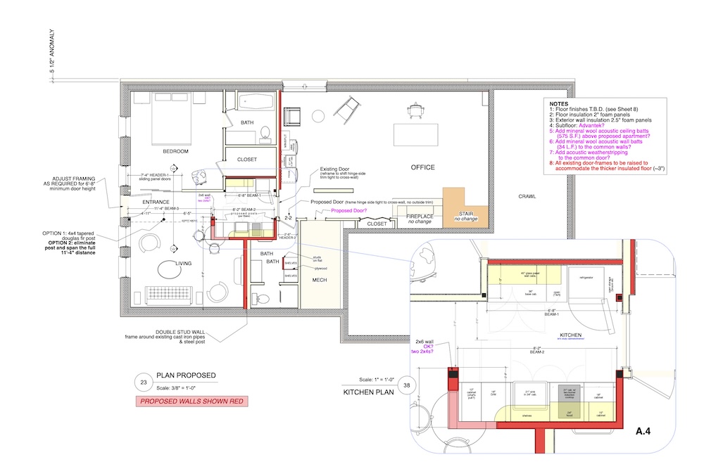 New basement renovation floor plan