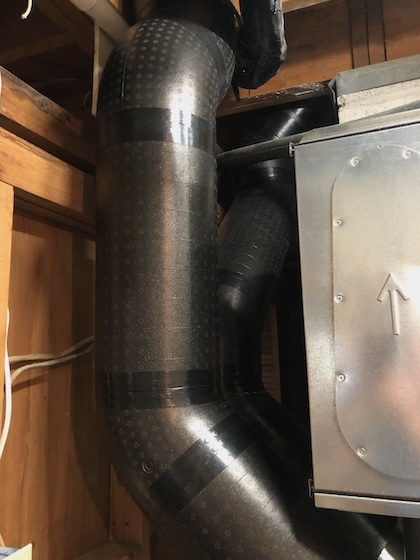 Manifolds in the basement and ducts to the attic complete during my weekend Zehnder ERV installation blitz