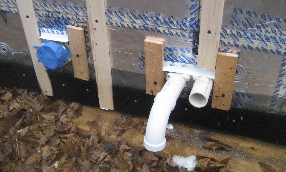 A nicely executed belt-and-suspenders approach to flashing wall penetrations [Photo from Building America Solution Center]