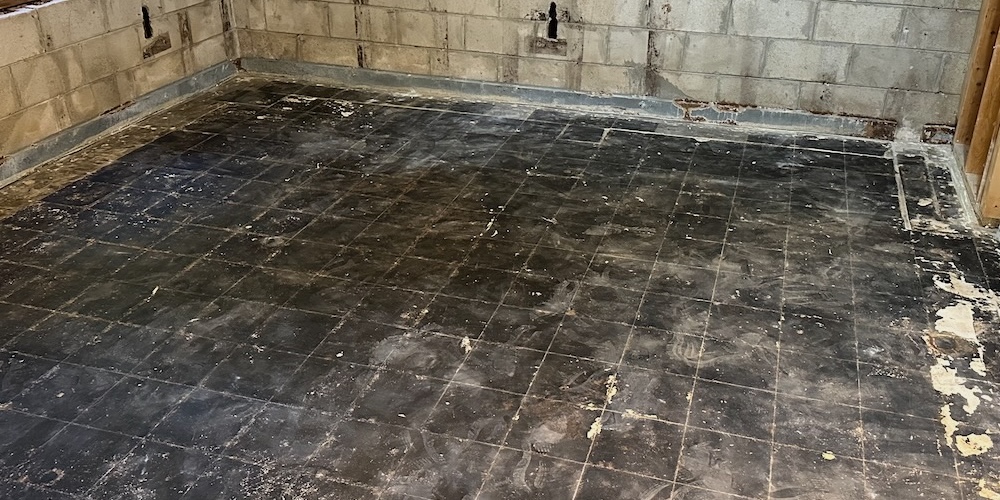 Old houses that had floor tiles may have left you some asbestos even if the tiles are gone.