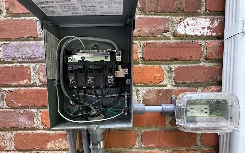 Not enough room in this HVAC sub-panel for an electricity monitor