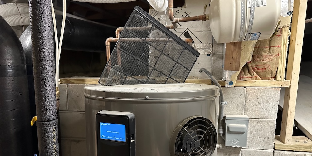 My heat pump water heater filter after cleaning